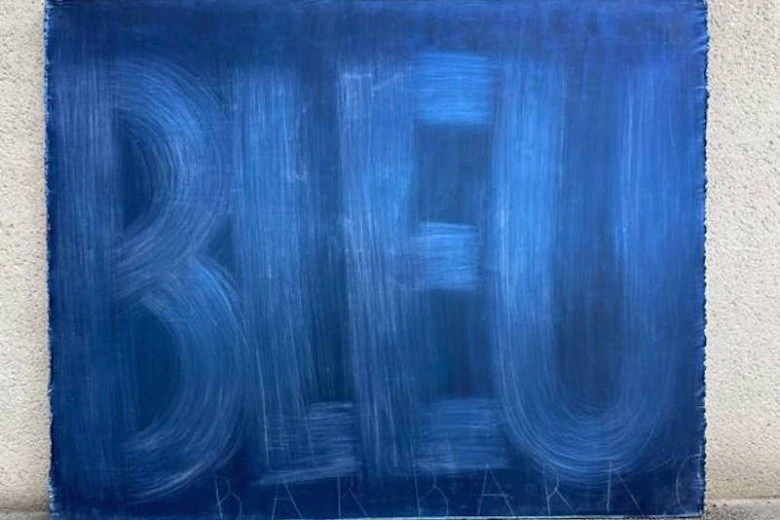 Barbara Gaile. Bleu. 2020. Audekls, pigments, akrils. Mākslinieces īpašums. Publicitātes foto